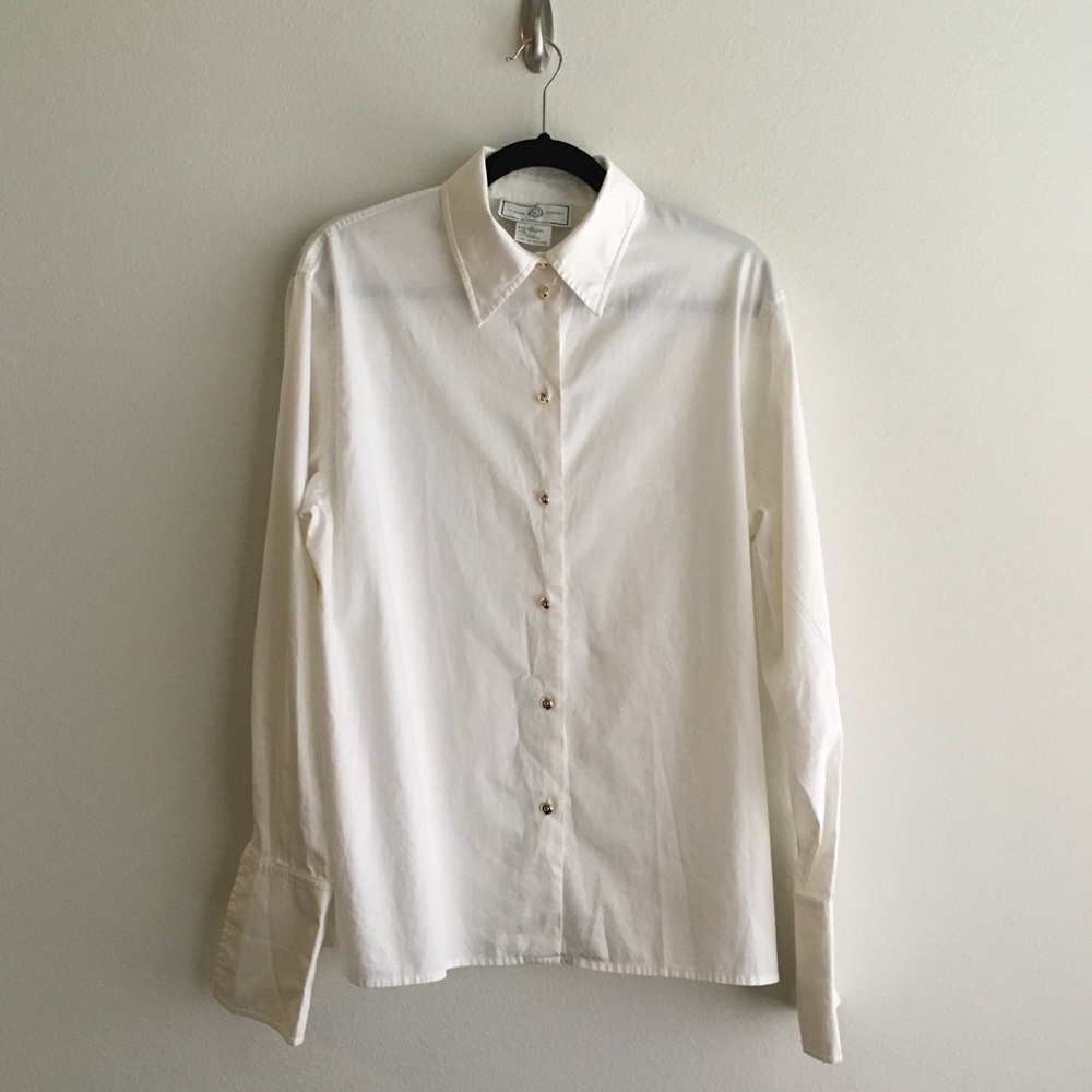 St. John Sport Women’s Classic White Button-Down L